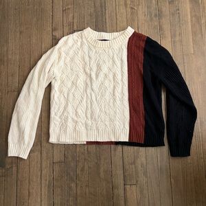 Banana Republic Tri Color Cozy Wool Sweater!